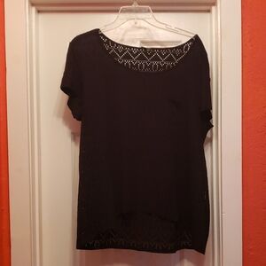 Cupio Black Embellished Blouse
